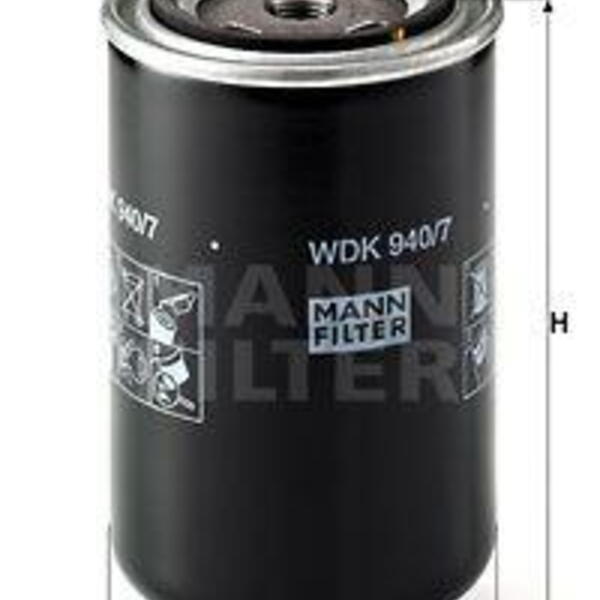 Palivový filtr MANN-FILTER WDK 940/7 WDK 940/7