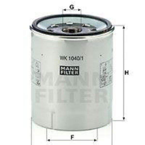 Palivový filtr MANN-FILTER WK 1040/1 x