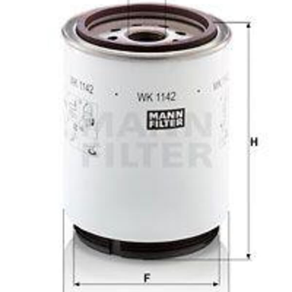 Palivový filtr MANN-FILTER WK 1142 x WK 1142 x
