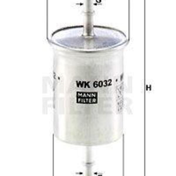 Palivový filtr MANN-FILTER WK 6032