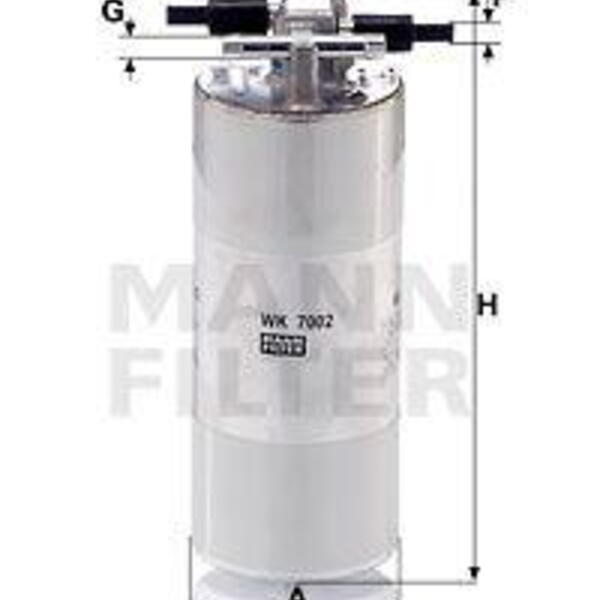 Palivový filtr MANN-FILTER WK 7002