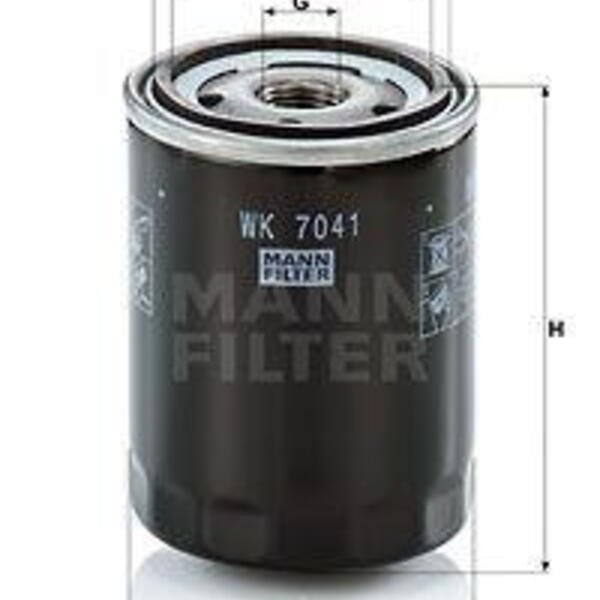 Palivový filtr MANN-FILTER WK 7041