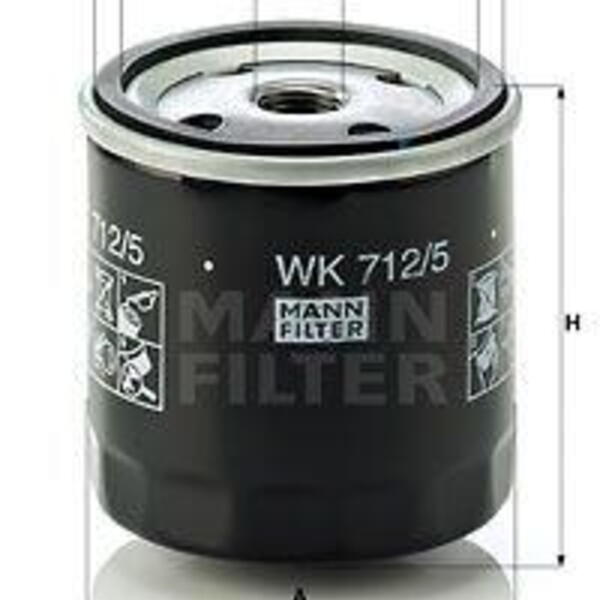 Palivový filtr MANN-FILTER WK 712/5 WK 712/5
