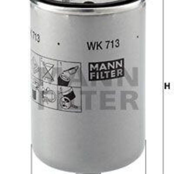 Palivový filtr MANN-FILTER WK 713 WK 713