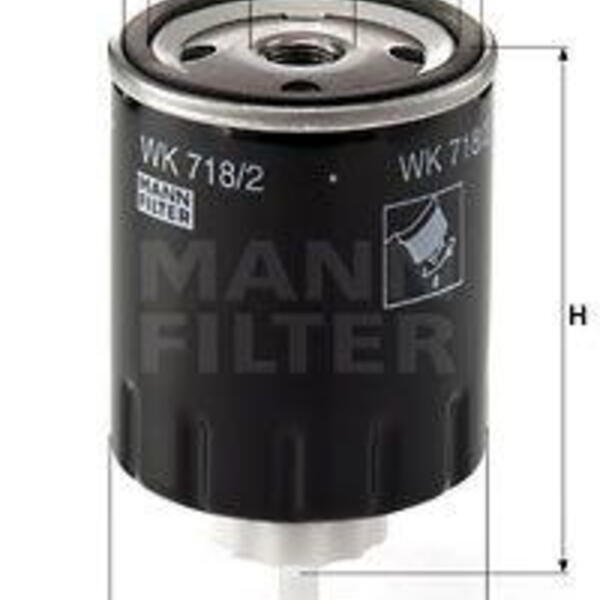 Palivový filtr MANN-FILTER WK 718/2