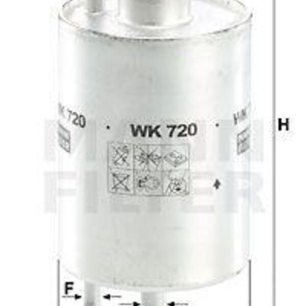 Palivový filtr MANN-FILTER WK 720 WK 720