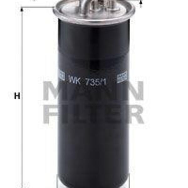 Palivový filtr MANN-FILTER WK 735/1 WK 735/1