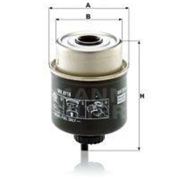 Palivový filtr MANN-FILTER WK 8118