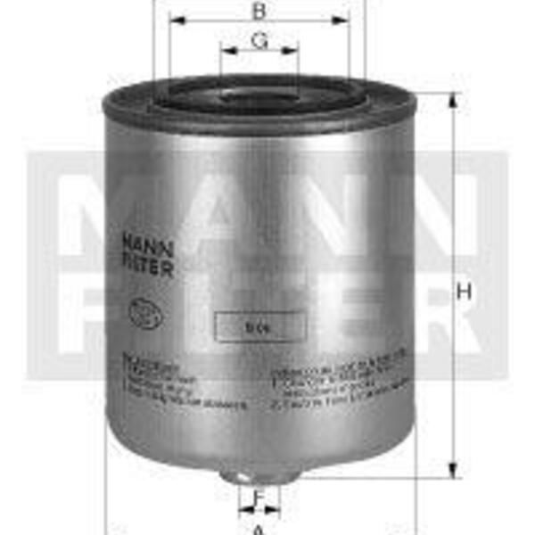Palivový filtr MANN-FILTER WK 815/2 WK 815/2