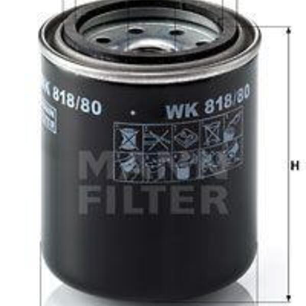 Palivový filtr MANN-FILTER WK 818/80