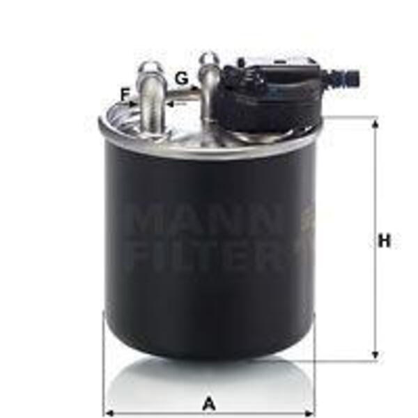 Palivový filtr MANN-FILTER WK 820/15 WK 820/15