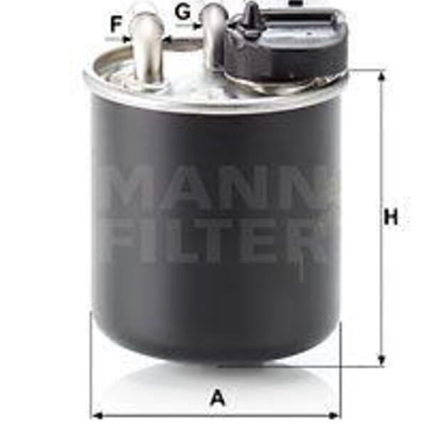 Palivový filtr MANN-FILTER WK 820/16