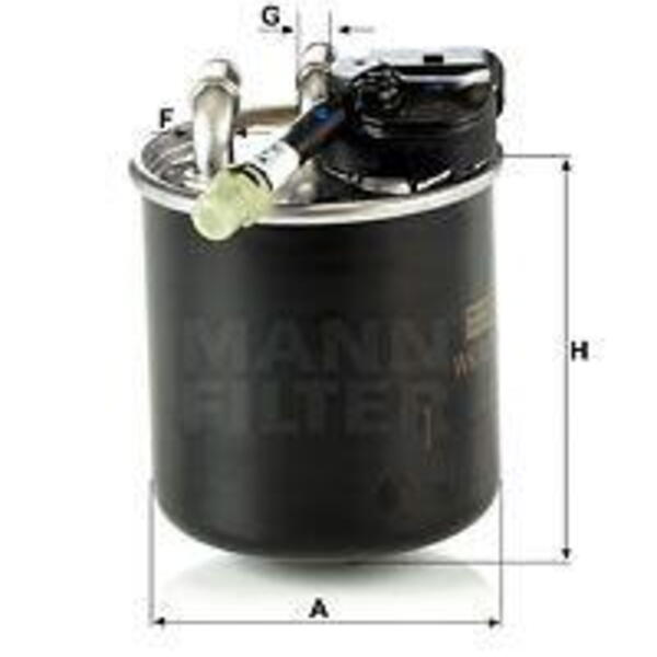 Palivový filtr MANN-FILTER WK 820/17 WK 820/17