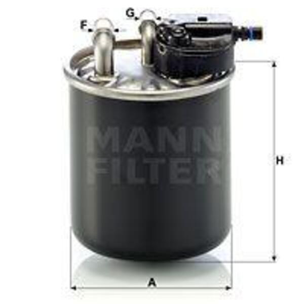 Palivový filtr MANN-FILTER WK 820/21