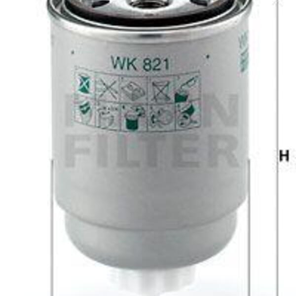 Palivový filtr MANN-FILTER WK 821