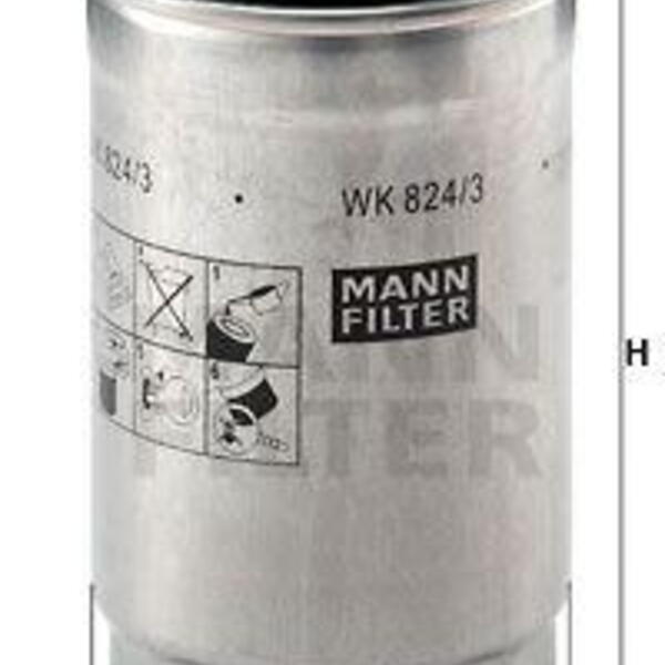 Palivový filtr MANN-FILTER WK 824/3 WK 824/3