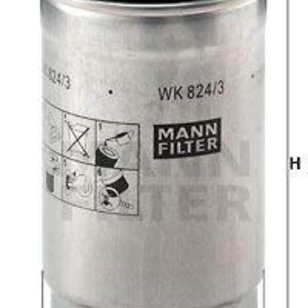 Palivový filtr MANN-FILTER WK 824/3