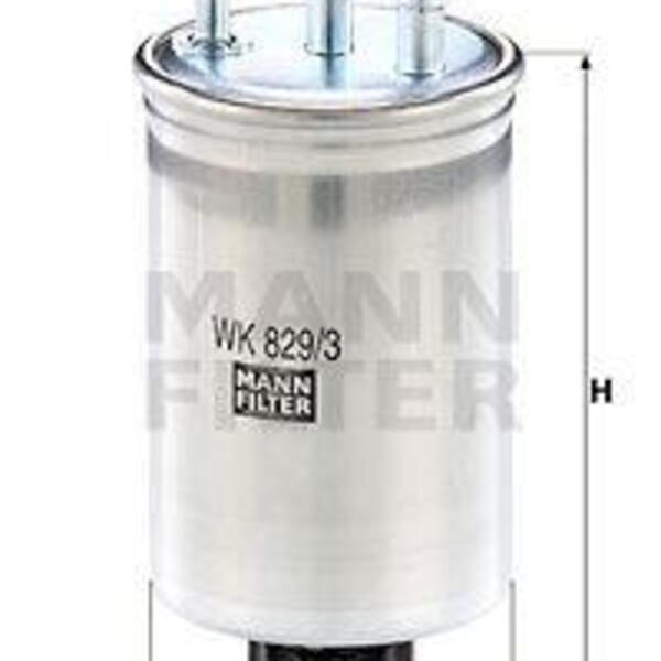 Palivový filtr MANN-FILTER WK 829/3 WK 829/3