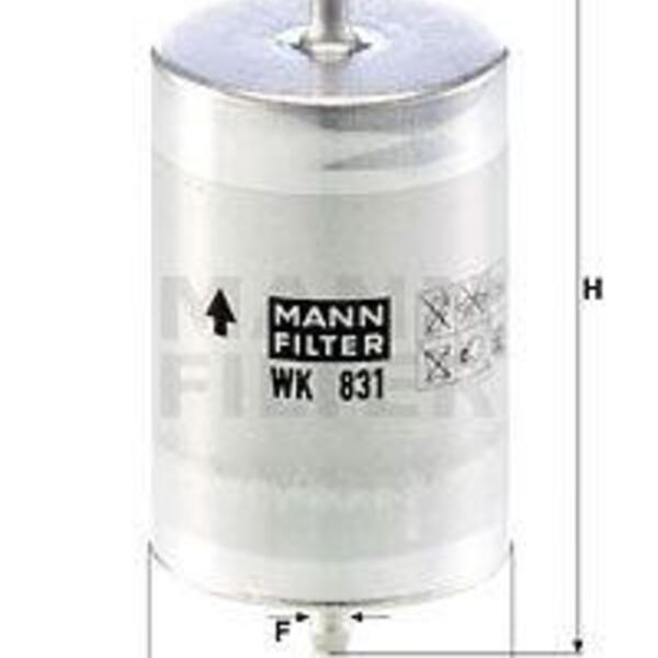 Palivový filtr MANN-FILTER WK 831 WK 831