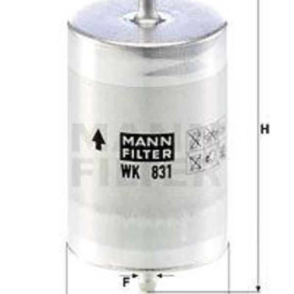 Palivový filtr MANN-FILTER WK 831