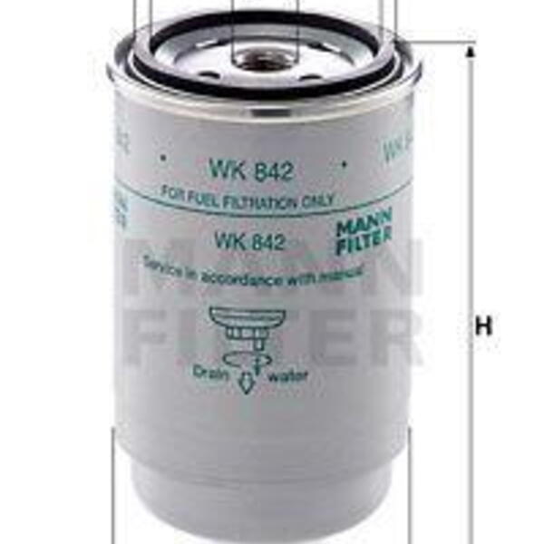 Palivový filtr MANN-FILTER WK 842 WK 842