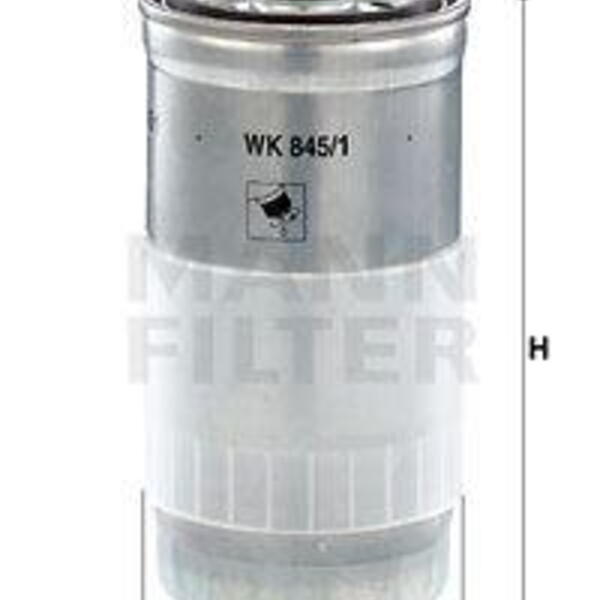 Palivový filtr MANN-FILTER WK 845/1 WK 845/1