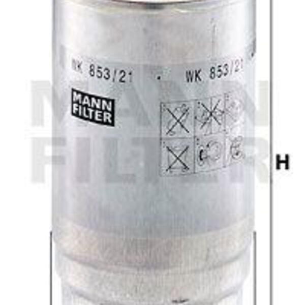 Palivový filtr MANN-FILTER WK 853/21