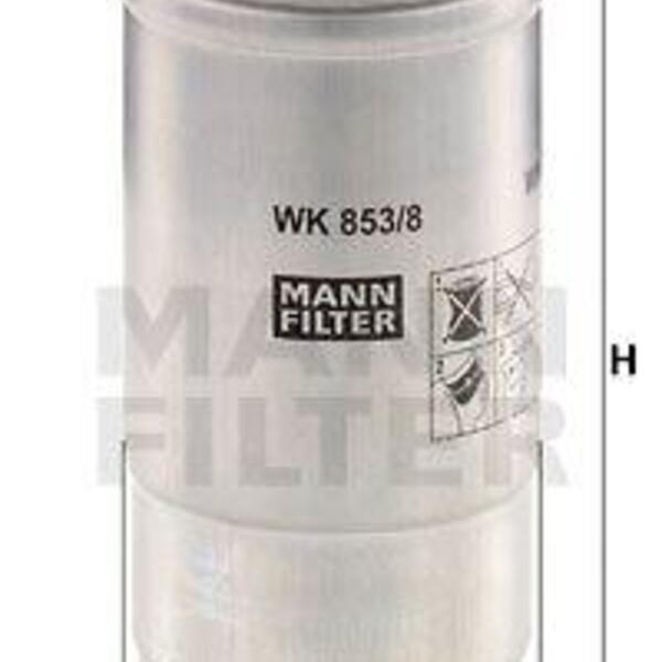 Palivový filtr MANN-FILTER WK 853/8