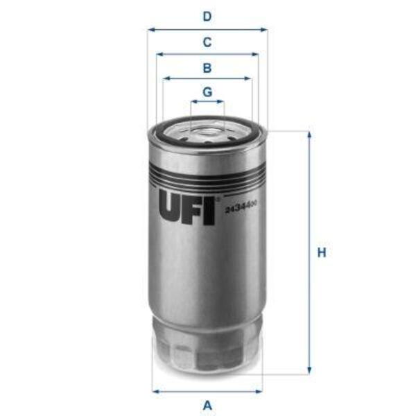 Palivový filtr UFI 24.344.00