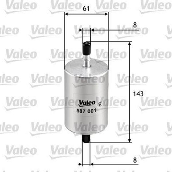 Palivový filtr VALEO 587001