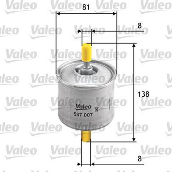 Palivový filtr VALEO 587007