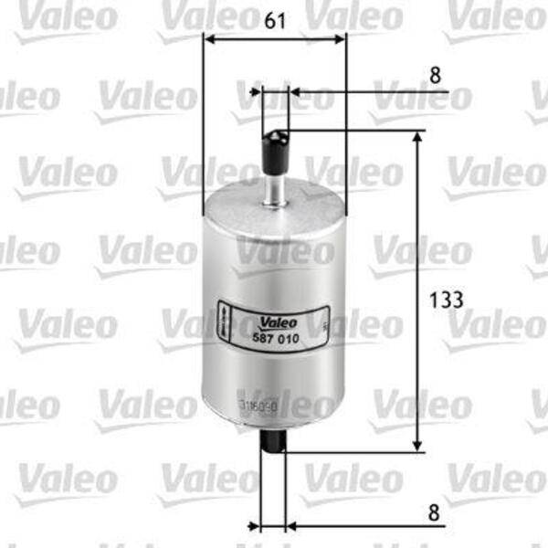 Palivový filtr VALEO 587010