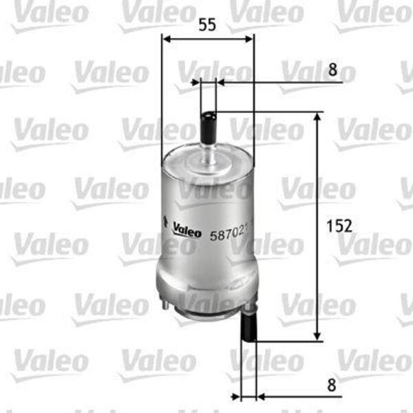 Palivový filtr VALEO 587021