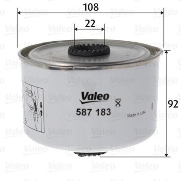 Palivový filtr VALEO 587183
