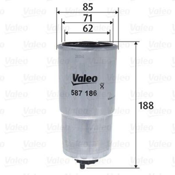 Palivový filtr VALEO 587186