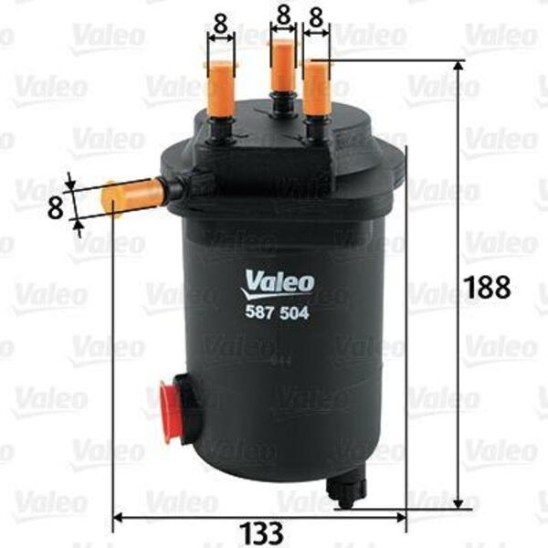 Palivový filtr VALEO 587504