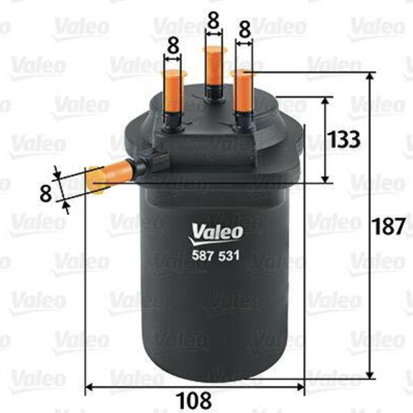 Palivový filtr VALEO 587531