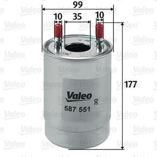 Palivový filtr VALEO 587551