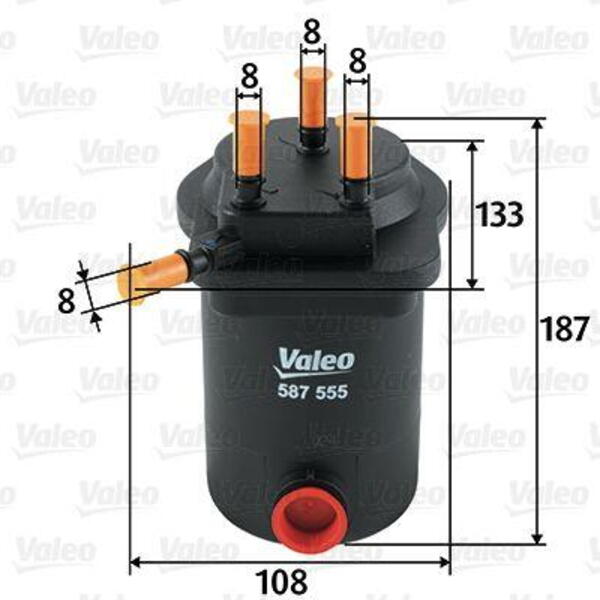 Palivový filtr VALEO 587555