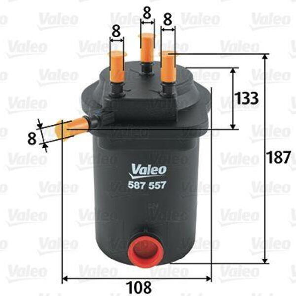 Palivový filtr VALEO 587557