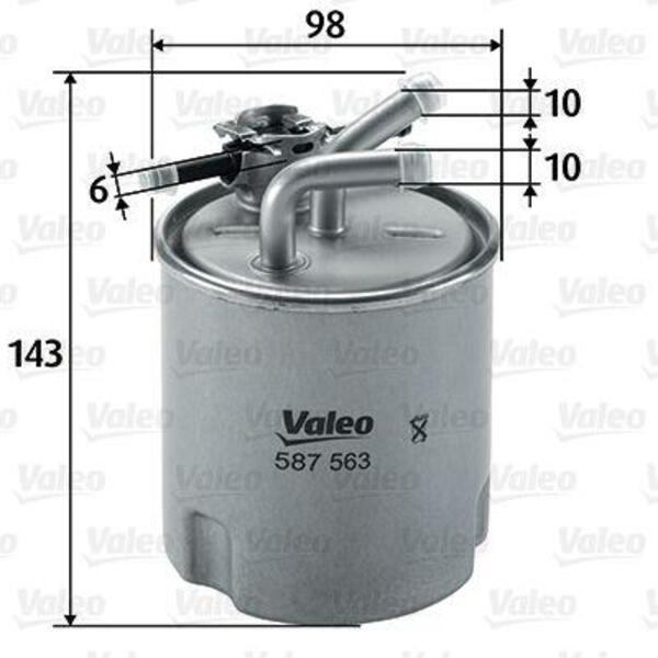 Palivový filtr VALEO 587563