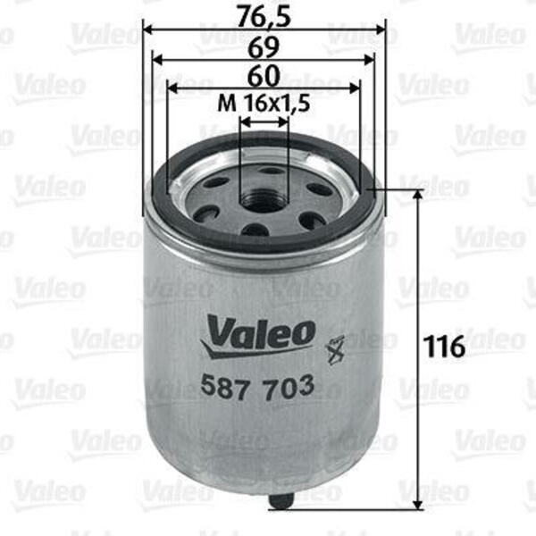Palivový filtr VALEO 587703