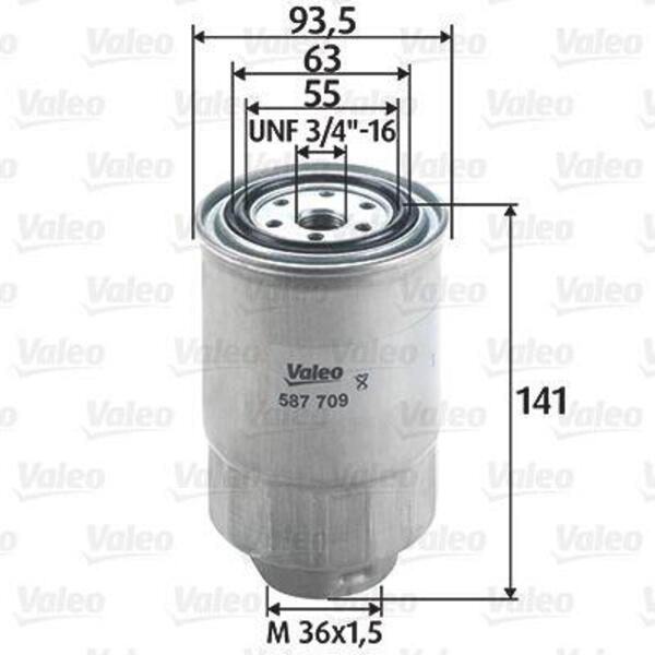 Palivový filtr VALEO 587709