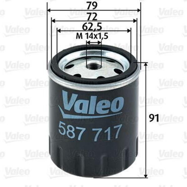 Palivový filtr VALEO 587717