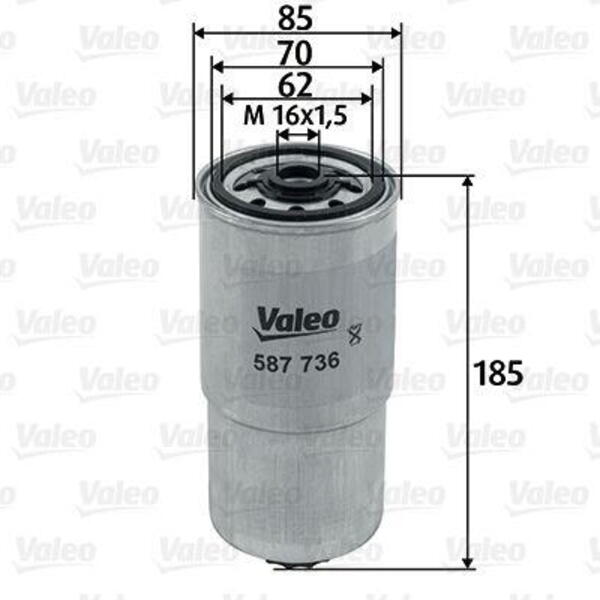Palivový filtr VALEO 587736