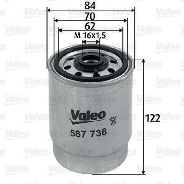 Palivový filtr VALEO 587738