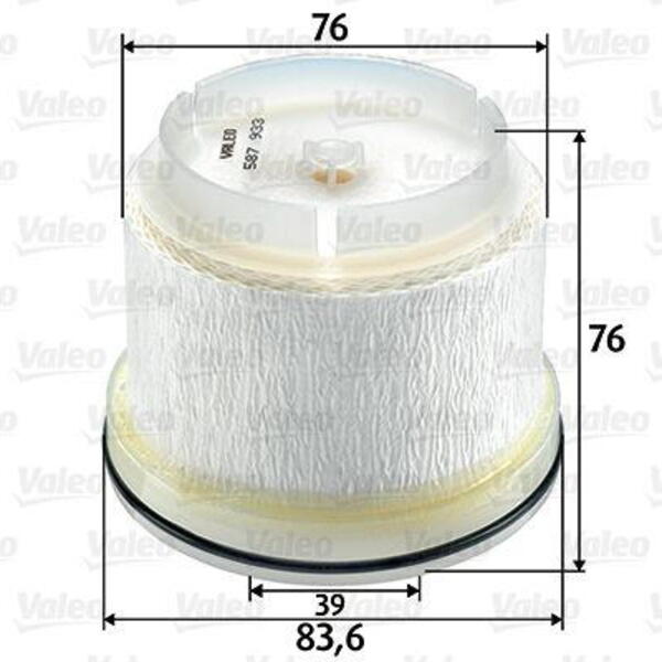 Palivový filtr VALEO 587933