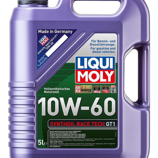 Plně syntetický motorový olej LIQUI MOLY GT1 10W60 5L