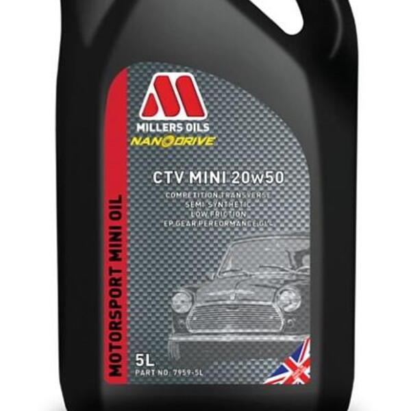Polosyntetický motorový olej Nanodrive Millers Oils CTV Mini 20w50 5 L 79595 ()