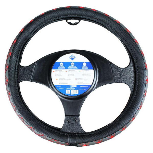 Potah volantu Cappa FZ0168 37-39cm černo/červený